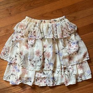 Floral Mini Skirt